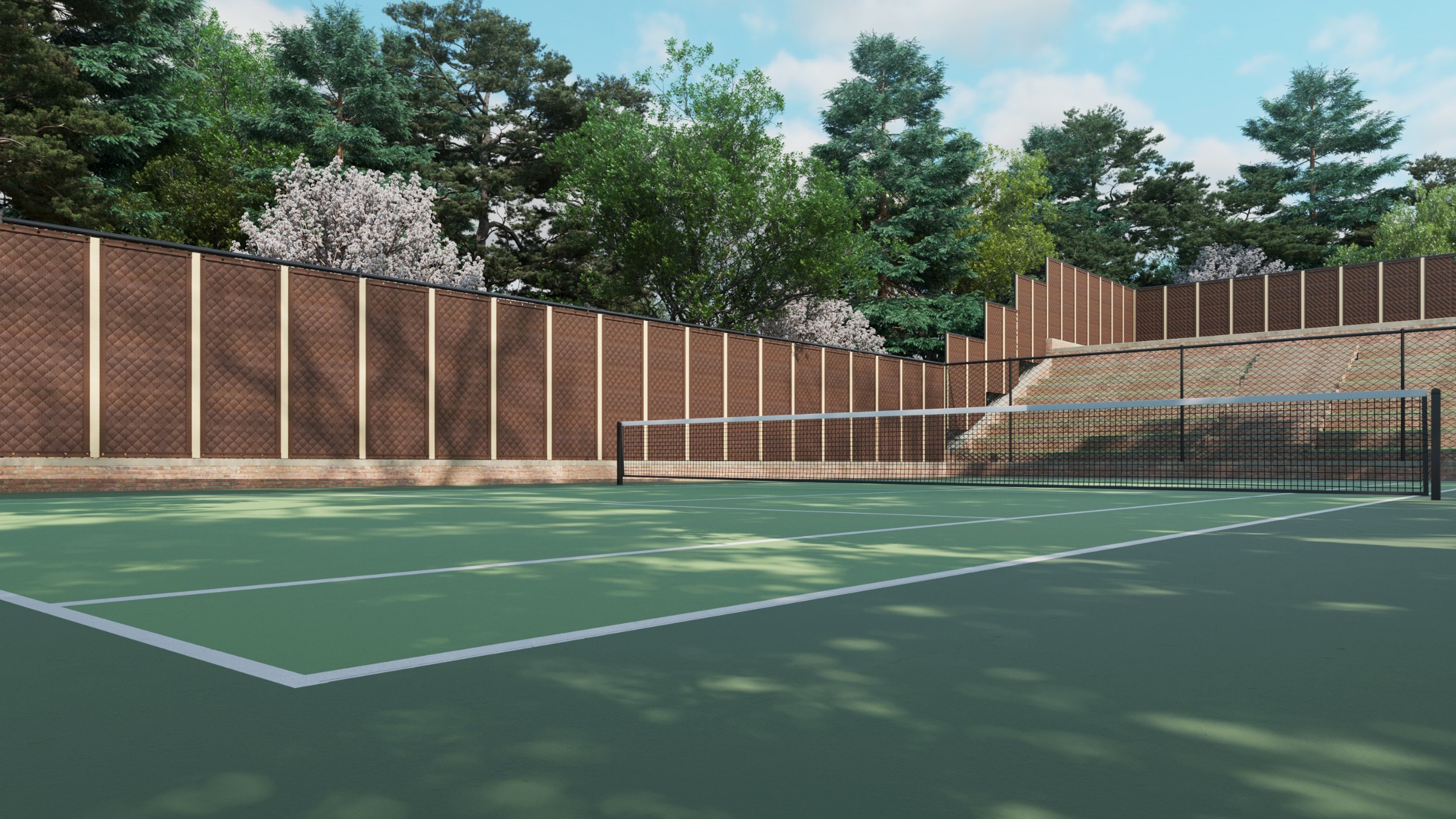 Tennis Court Rendering